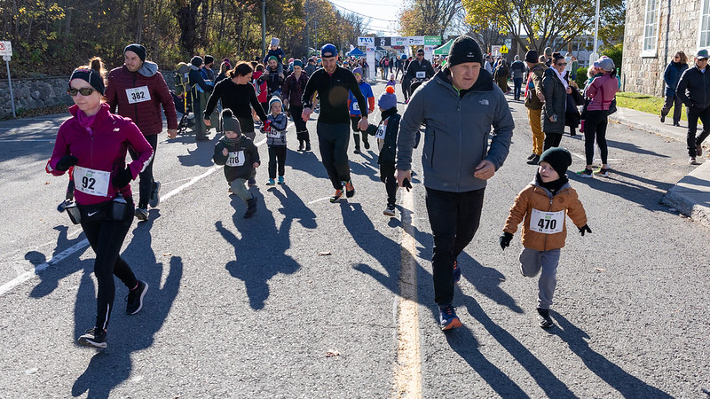 Familles au départ du 1 km